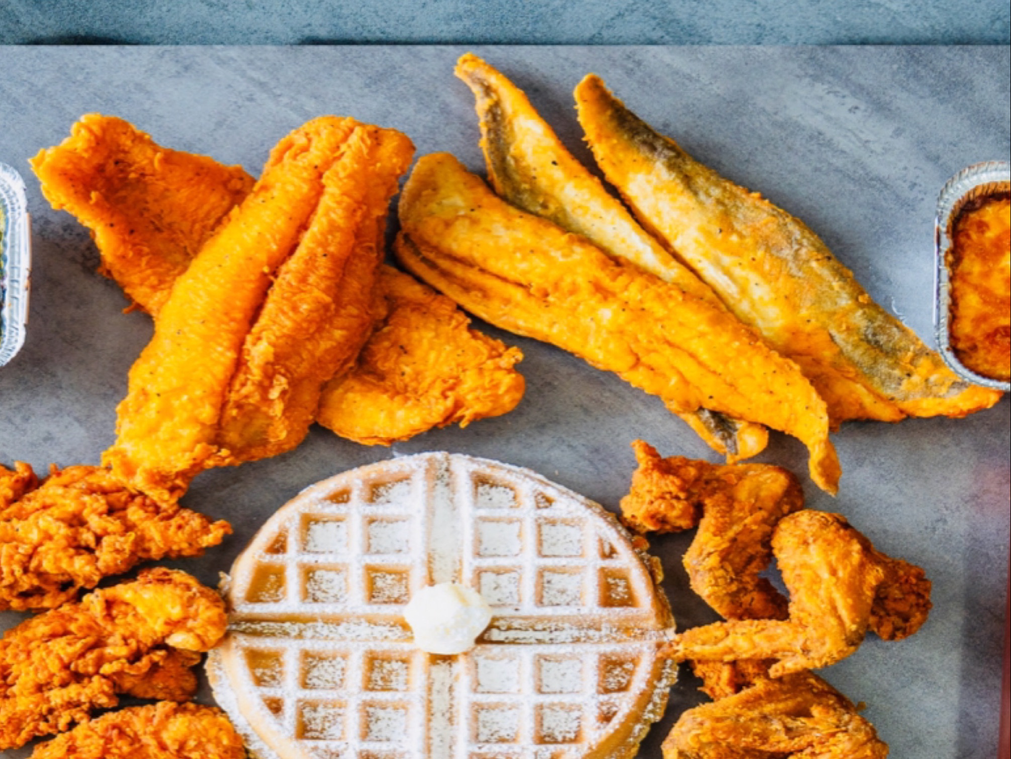 3 Whiting Fish & 1 waffle