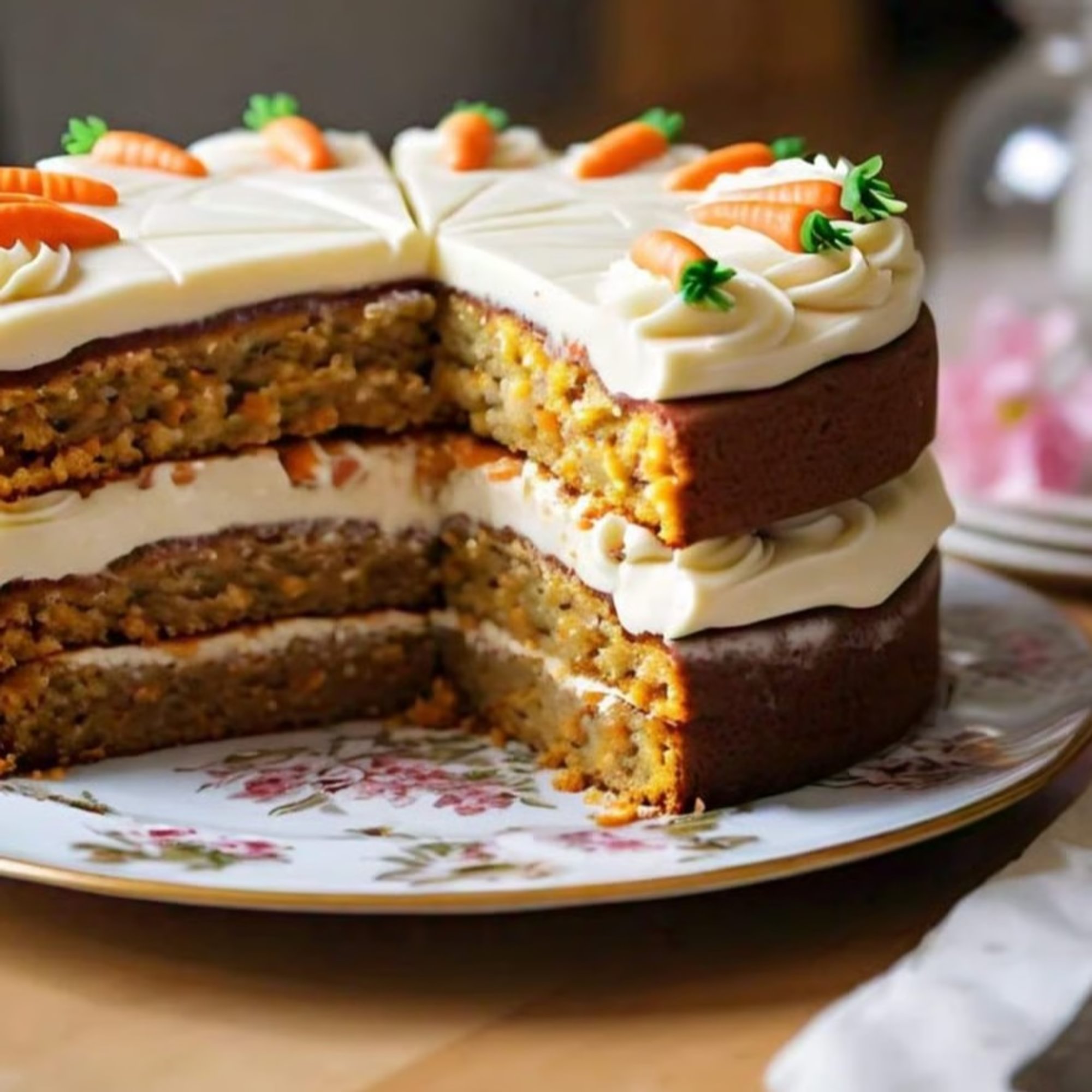 Carrot Cake with Vanilla Icing