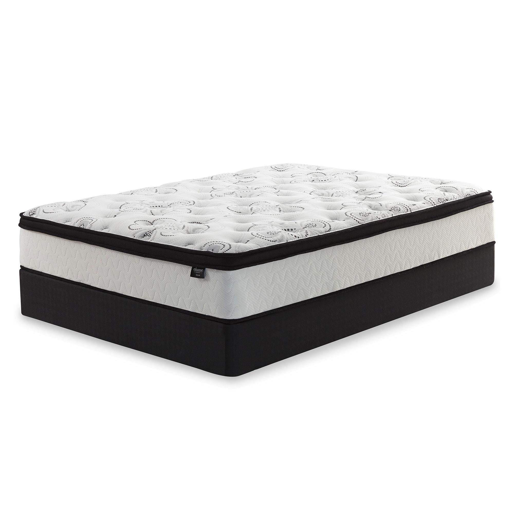 Sierra King 12" Eurotop Plush Hybrid Mattress with Foundation