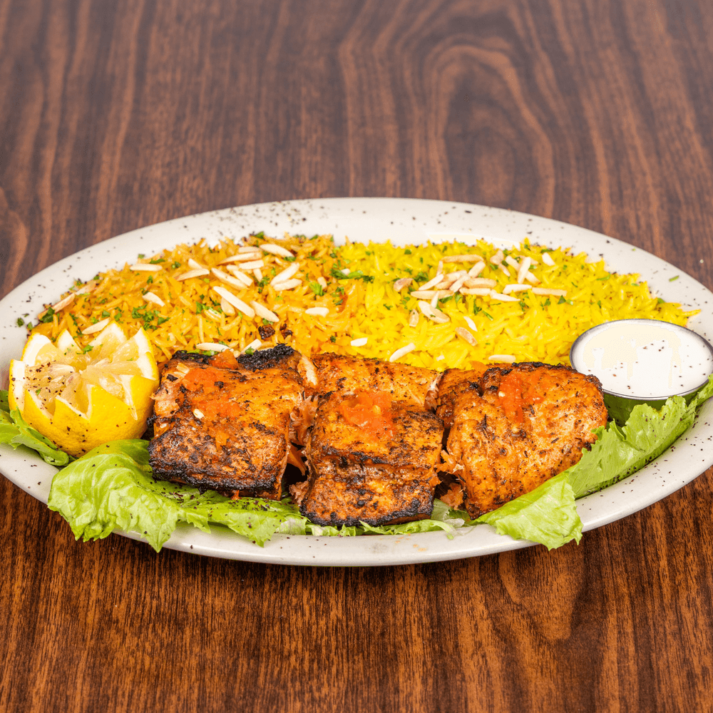 Grilled Salmon Kabab