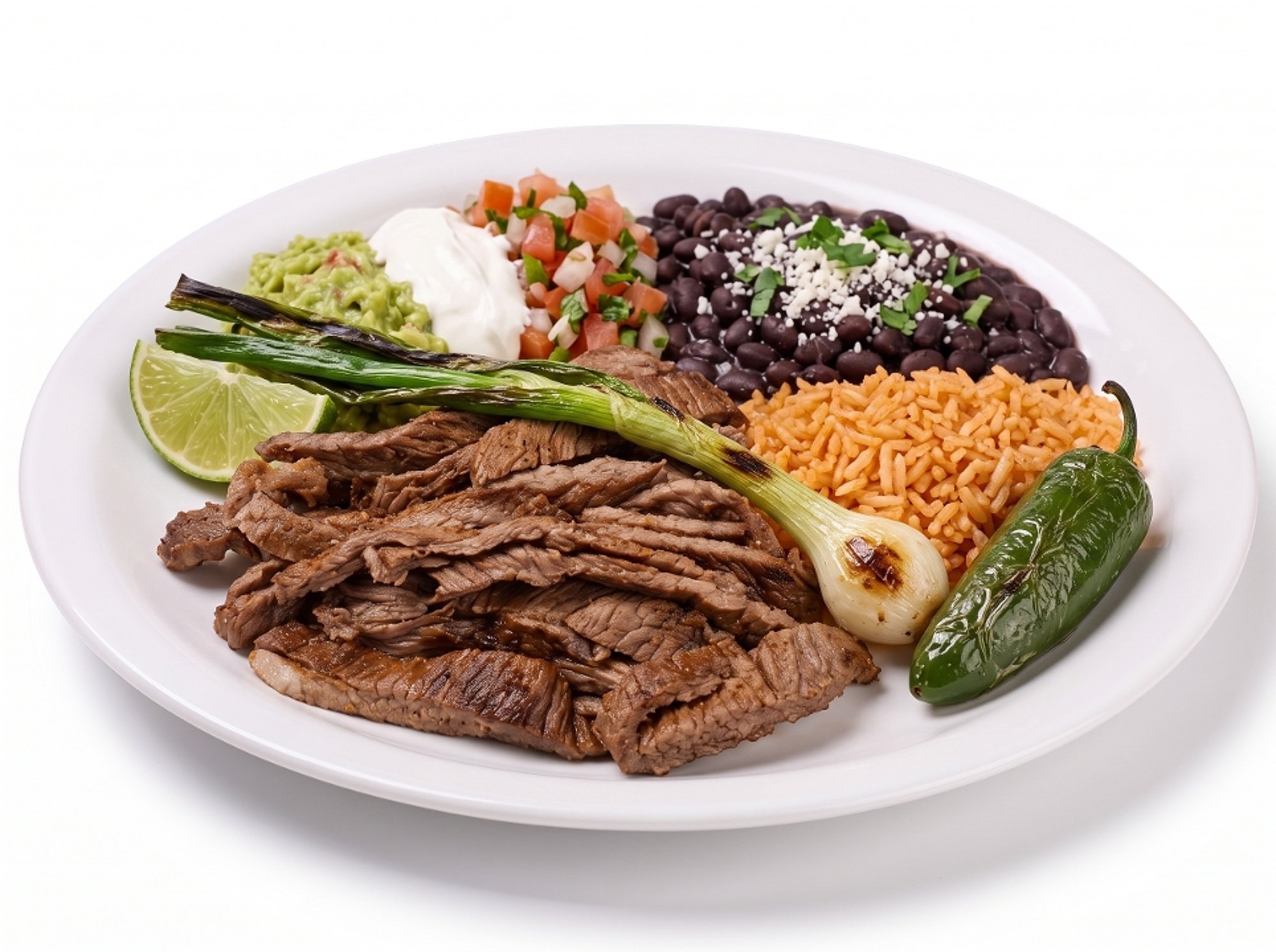 Plato de Carne Asada (Grilled Steak Platter)