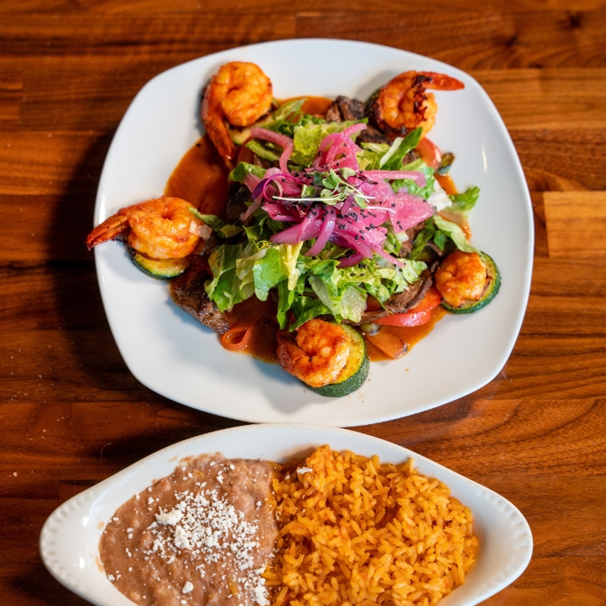 Steak and Shrimp Chef's Plate