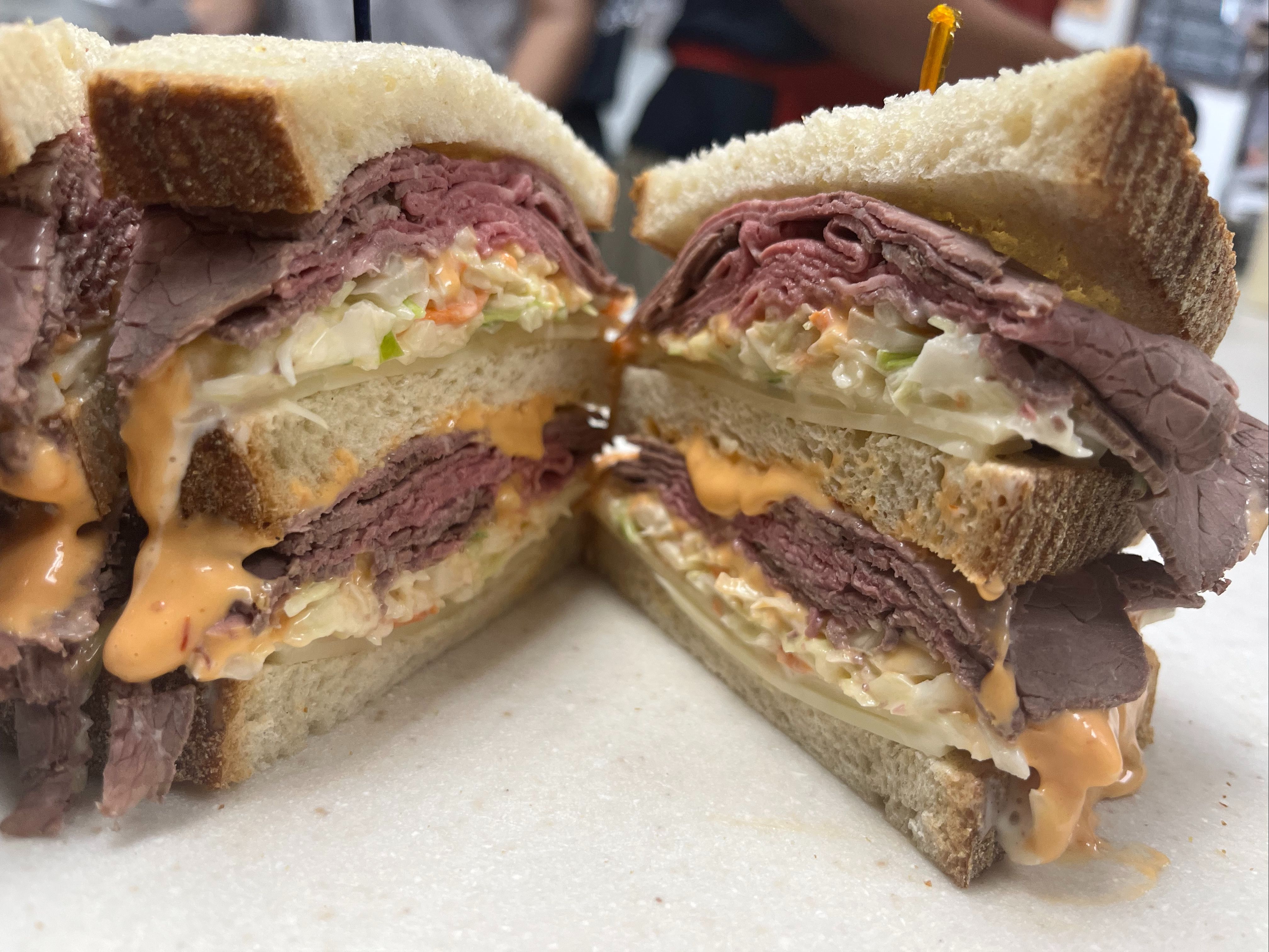 Roast Beef & Swiss Sloppy Joe