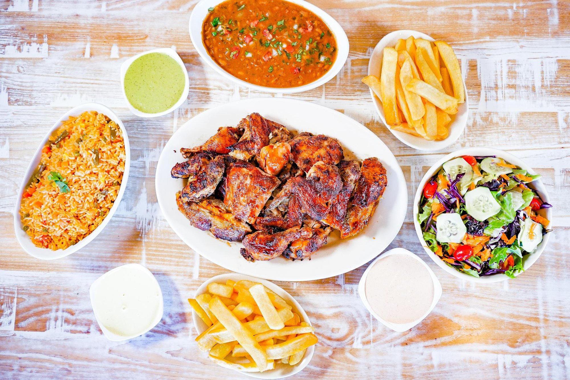 Charcoal Chicken Platter