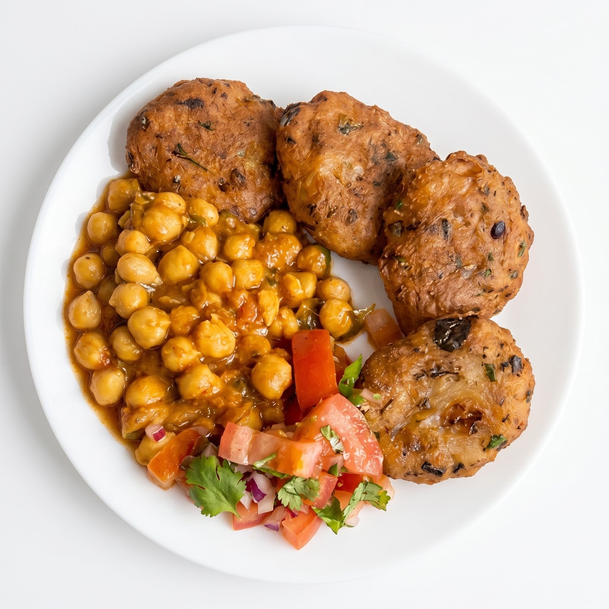 Aloo Tikka with Chole