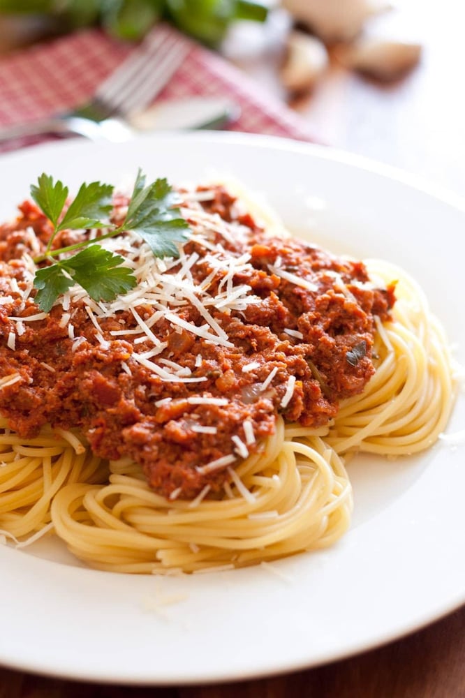 Spaghetti w/ Meat Sauce