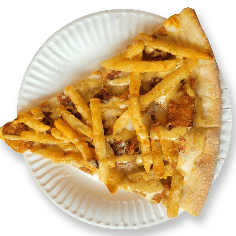 Chicken Finger Pizza Slice
