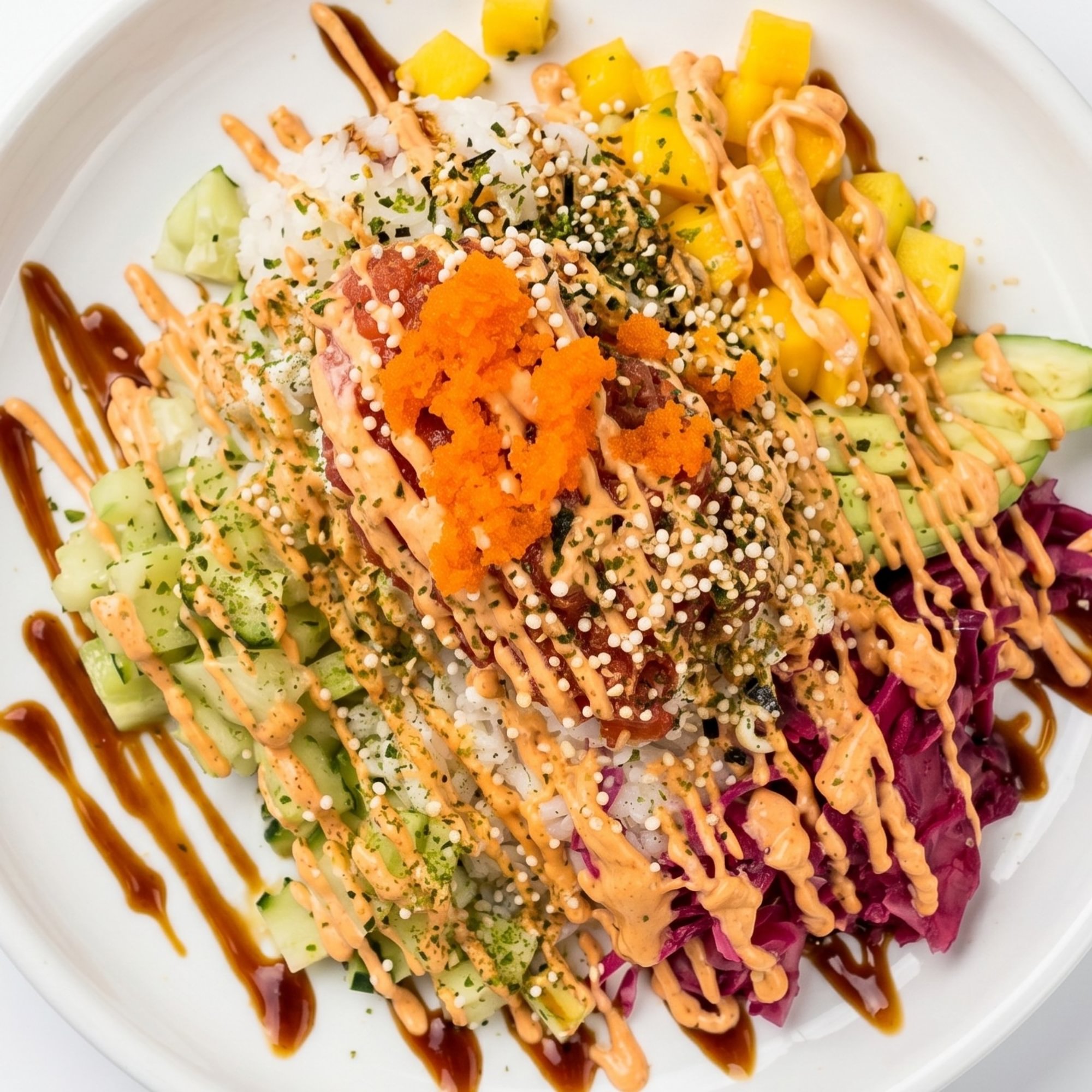 Sweet and Spicy Tuna Poke Bowl