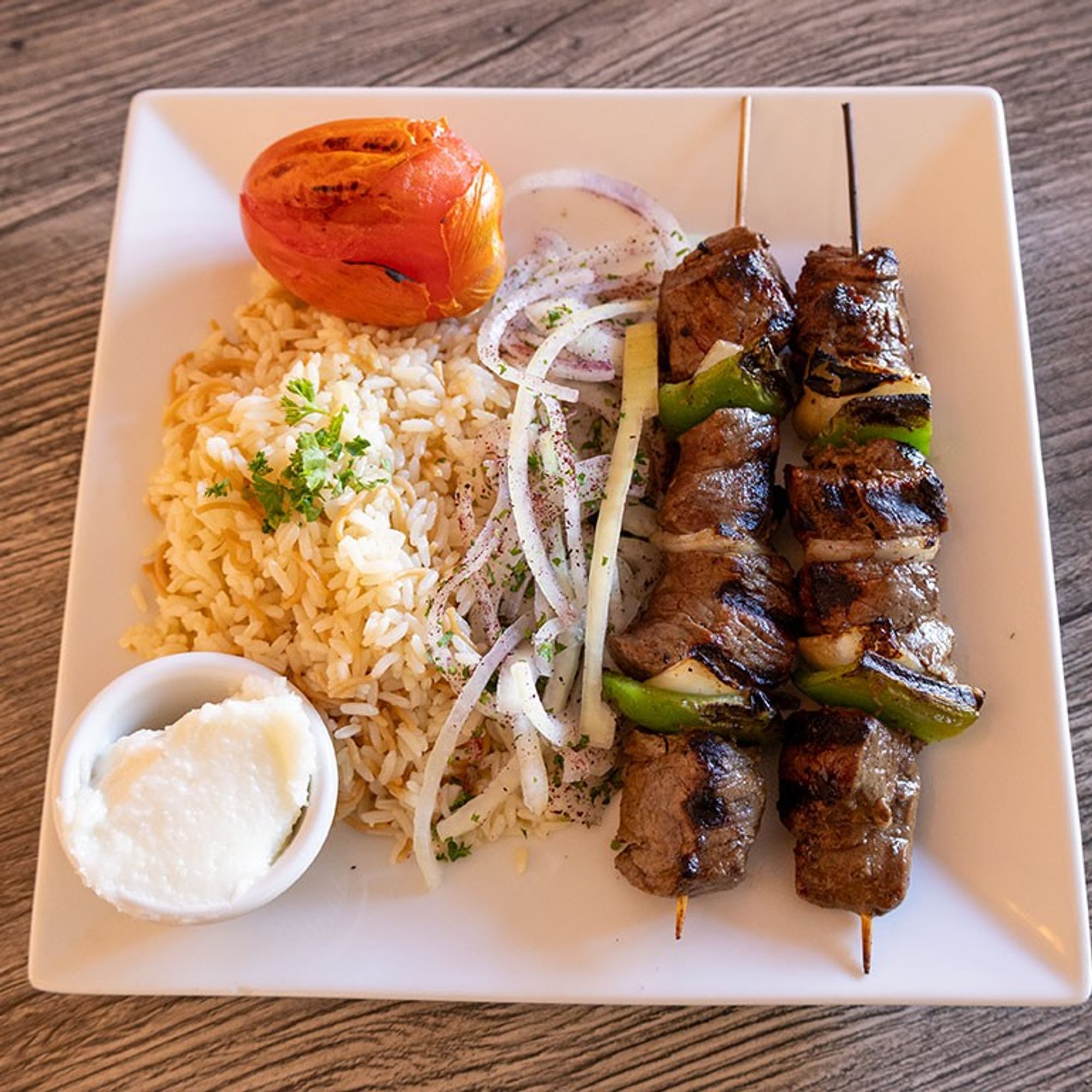 Beef Kabob Plate Filet Mignon