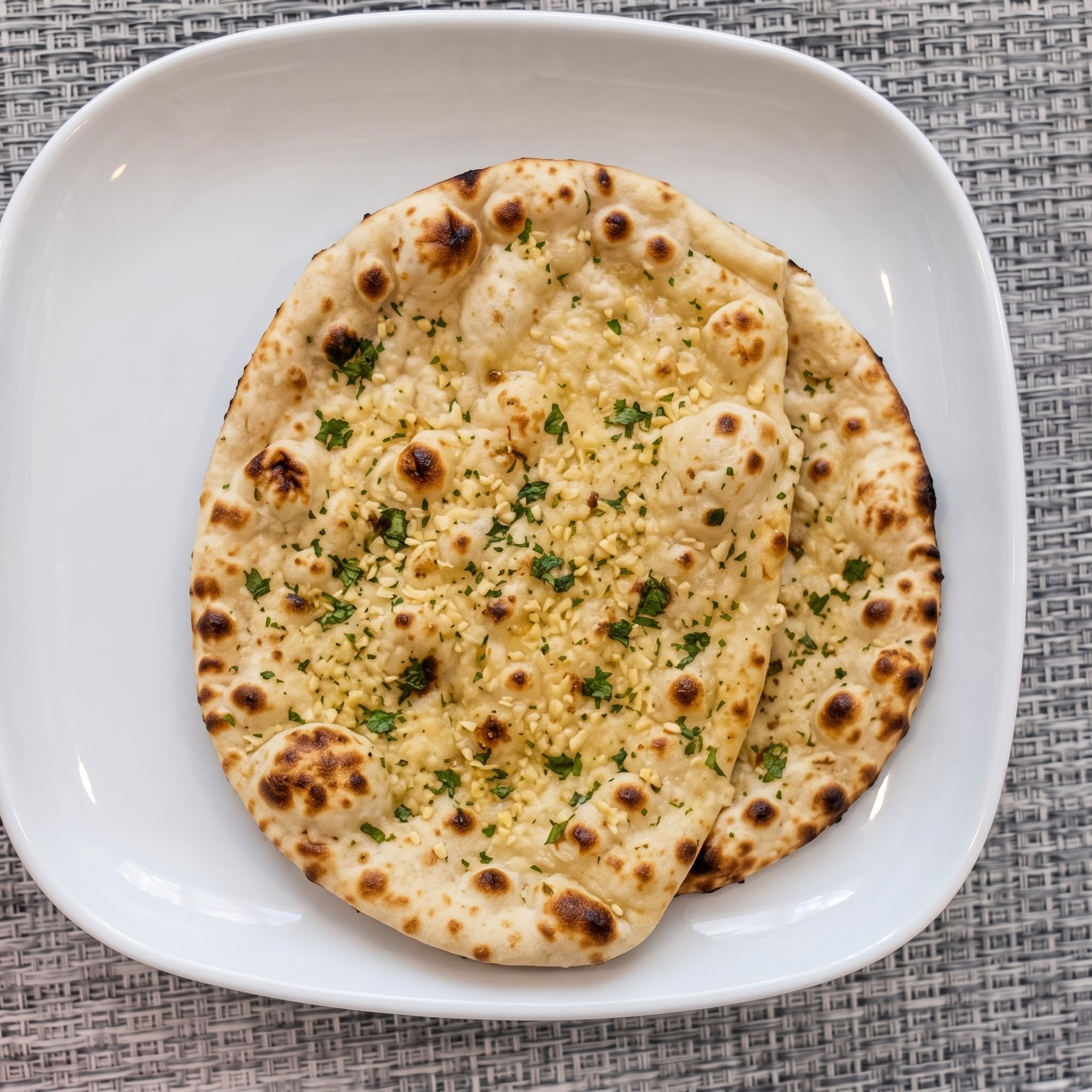 Roasted Garlic Naan