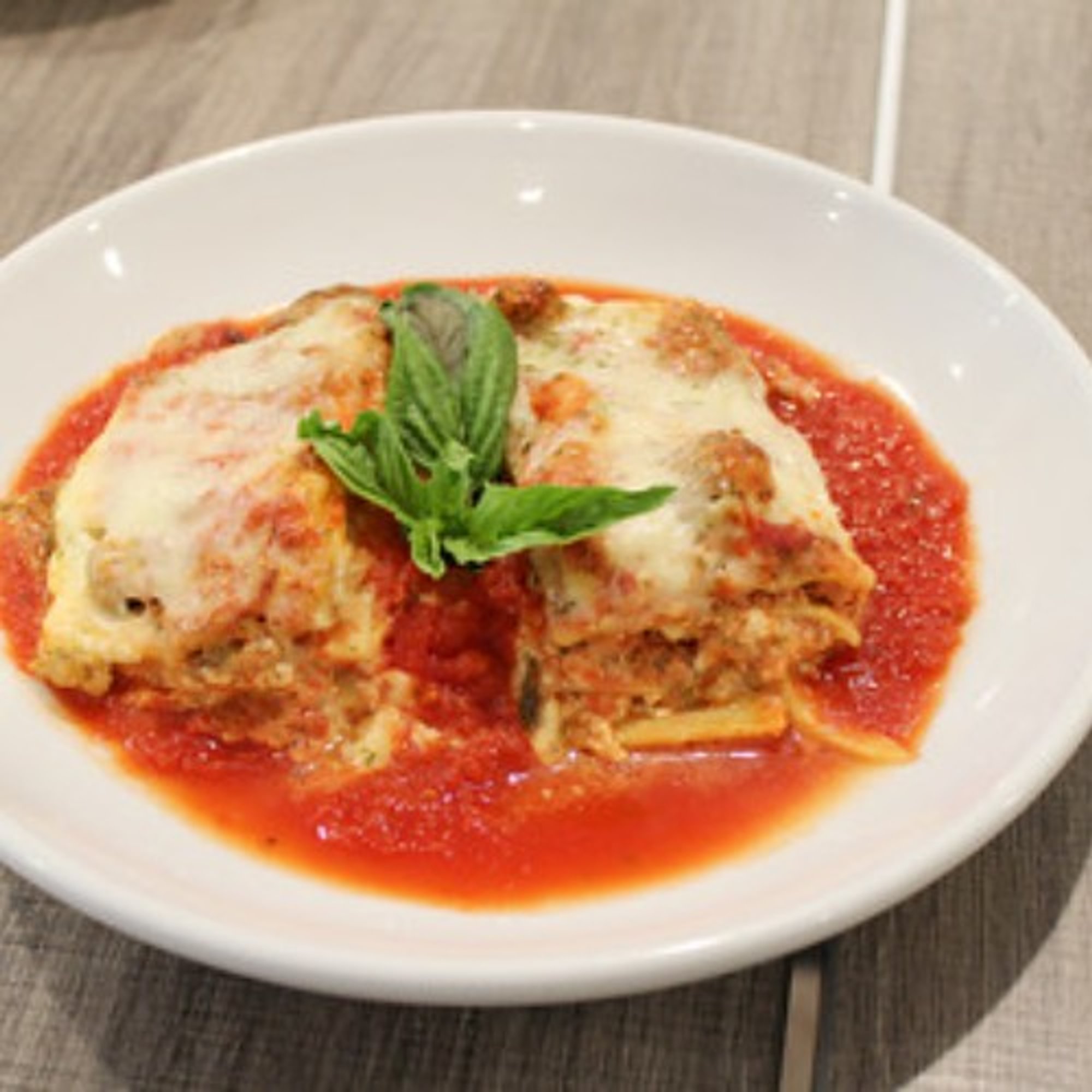 Eggplant Parmigiana with Penne