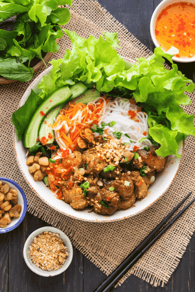 Bún Thịt Nướng Chả Giò
