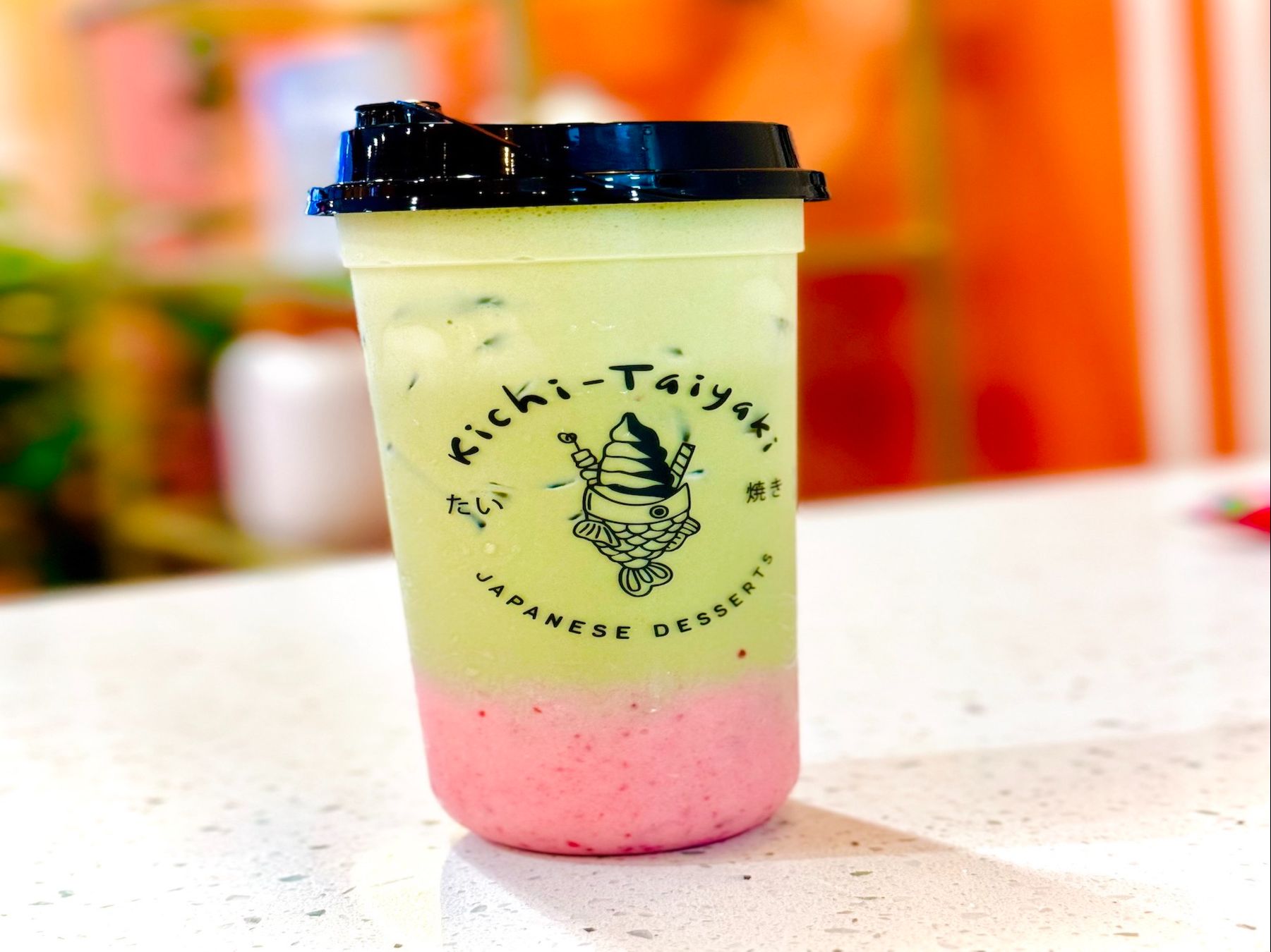 Strawberry Matcha Latte