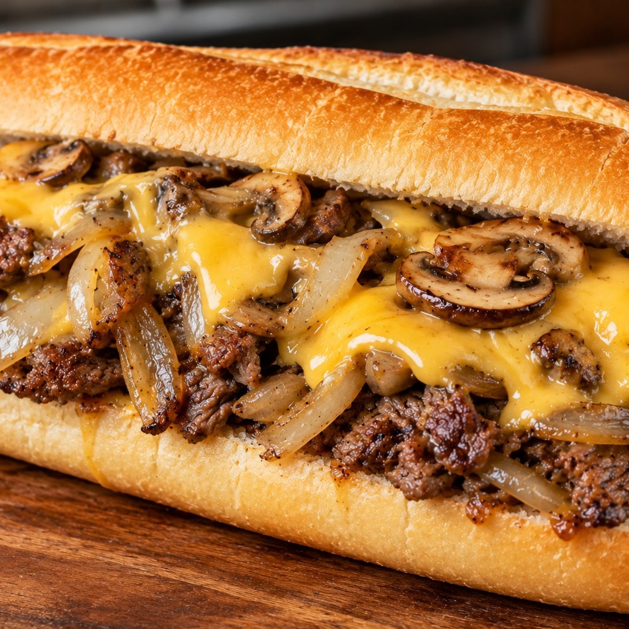 Mushroom & Onion Cheesesteak
