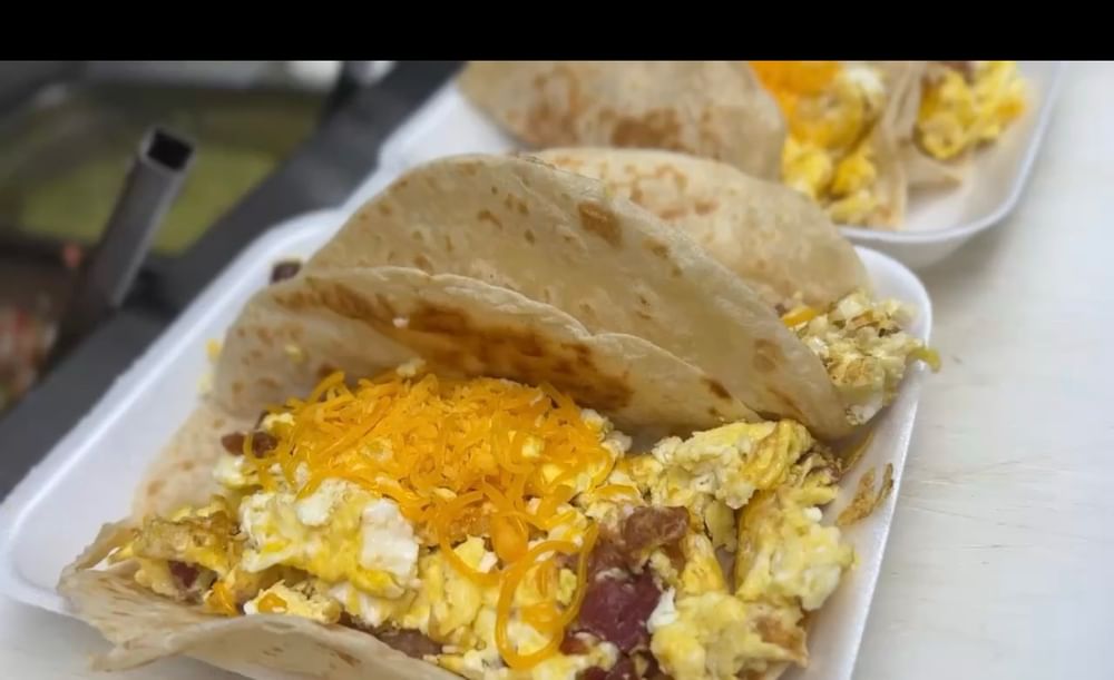 Eggs, Bacon & Cheese Taco