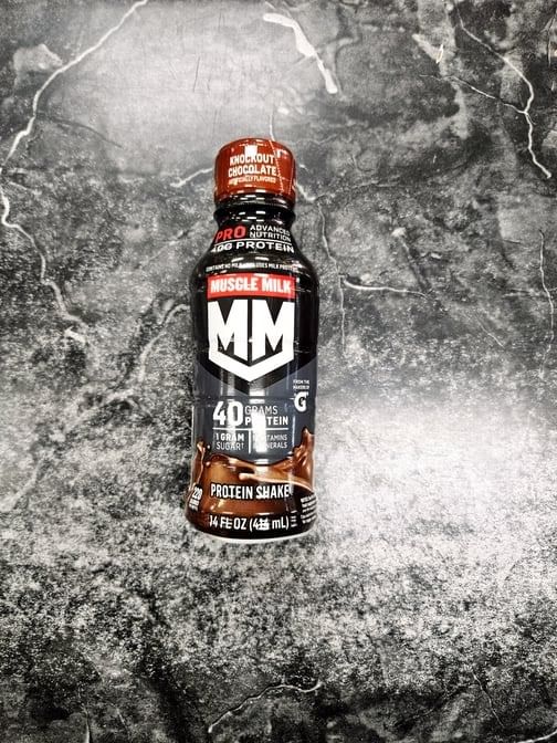 Muscle Milk 40 Grams Protein 1 Gram Sugar Knockout Choc. 14 Oz