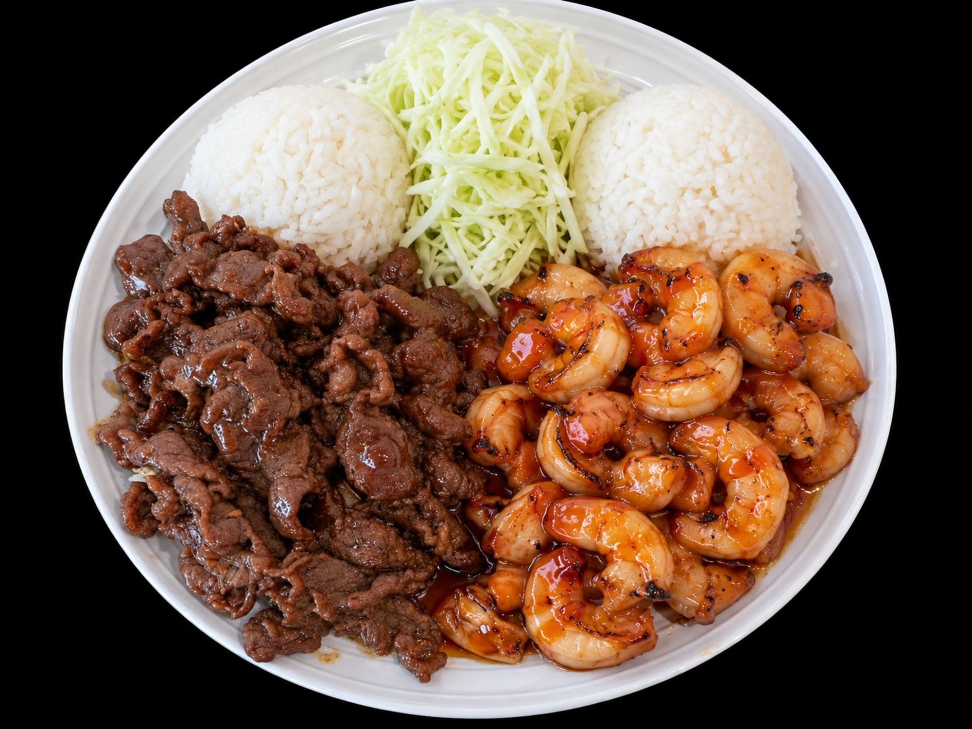 Beef + Shrimp Teriyaki