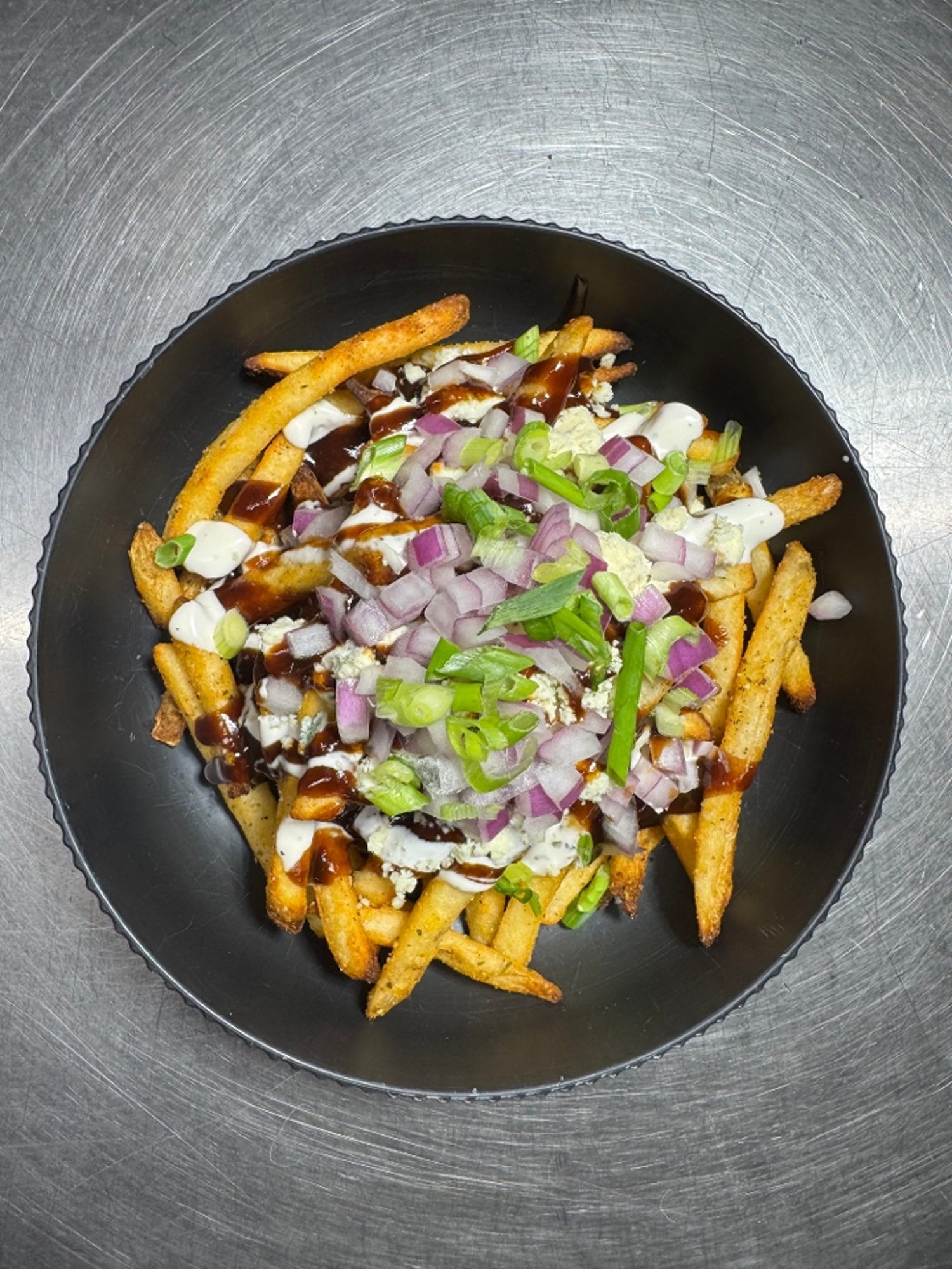 BBQ & Blue Cheese Loaded Fries