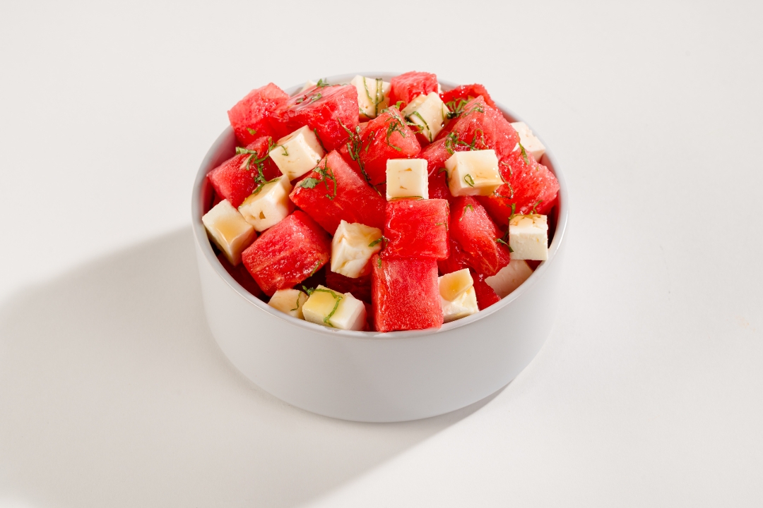 Watermelon Feta with Hot Honey Side Salad
