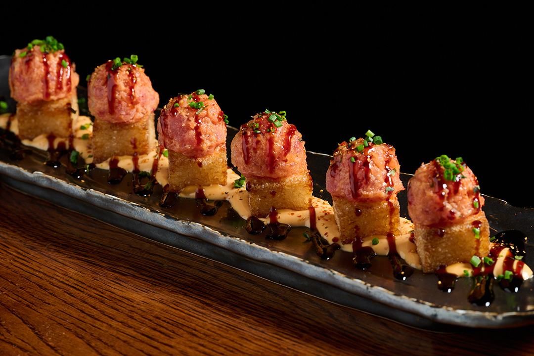 SPICY TUNA TARTARE ON CRISPY RICE