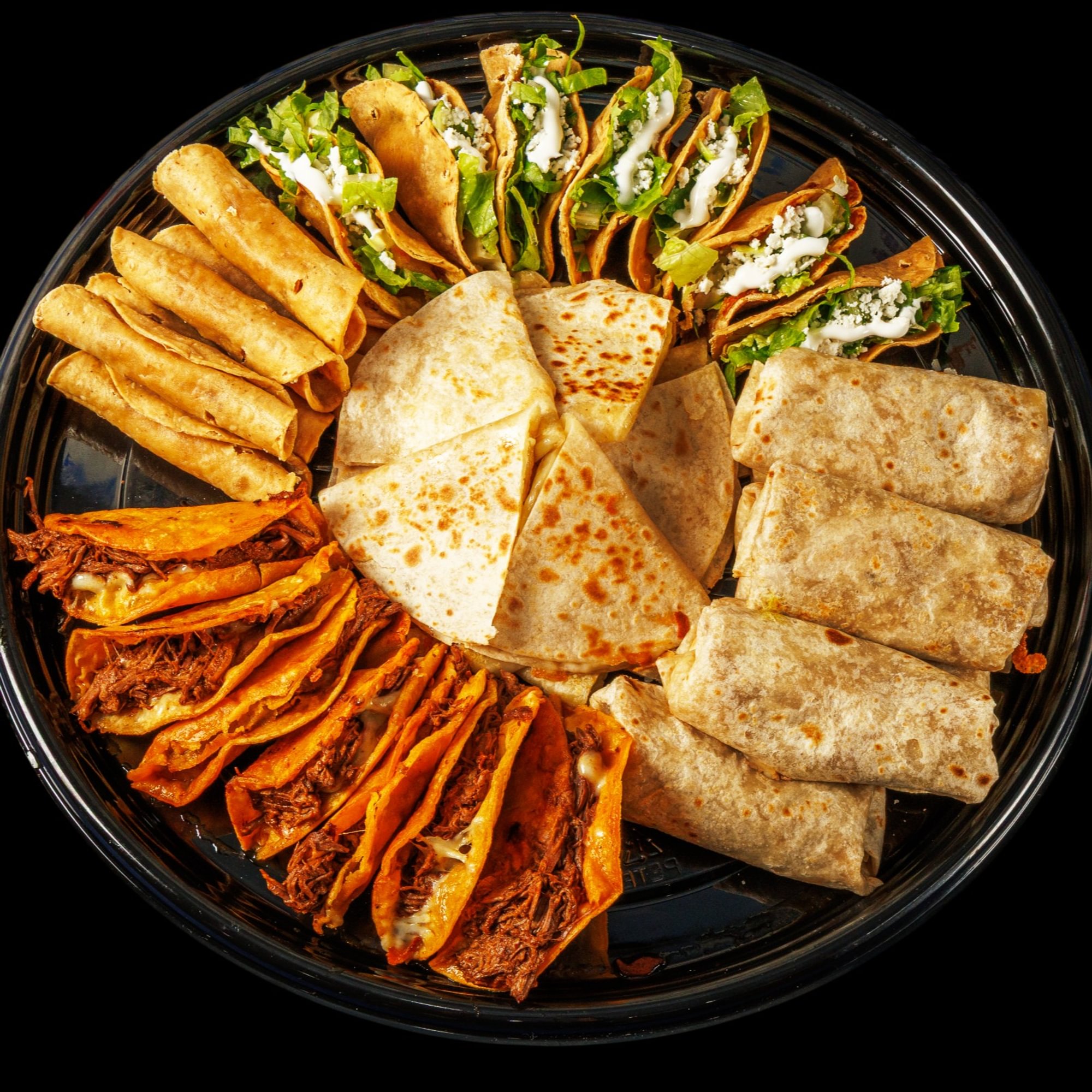 The 35 Piece Taco Bar Catering Party Sampler