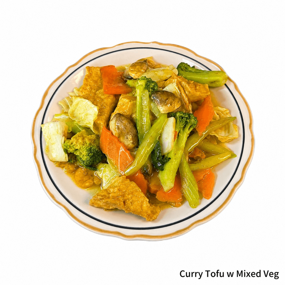 Curry Tofu with Mixed Veggies