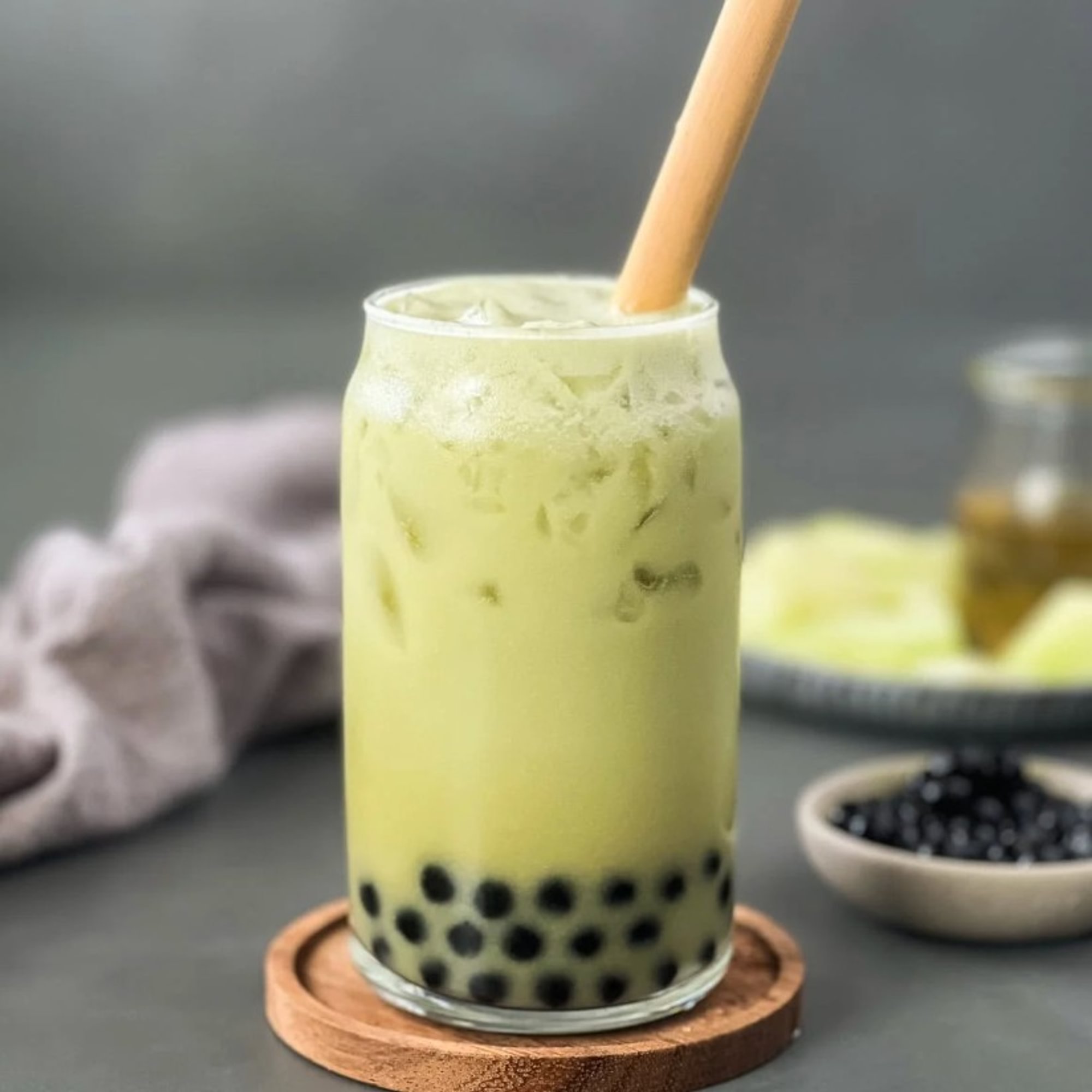 Honey Green Milk Tea