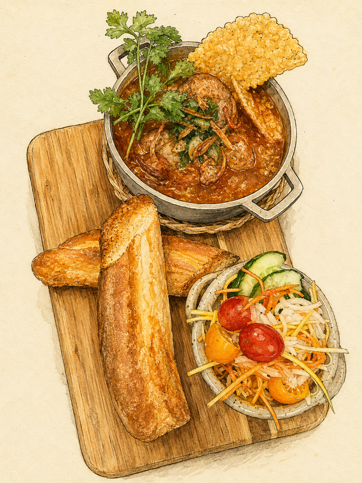 Banh Mi Xiu Mai - Pork Meat Ball
