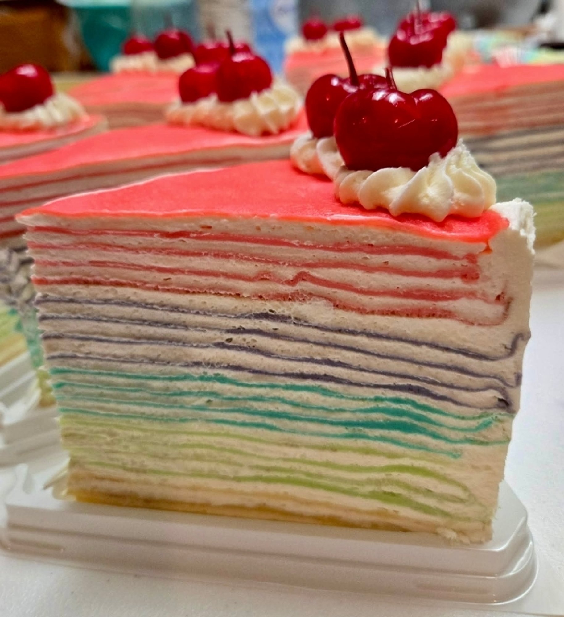 Rainbow crepe