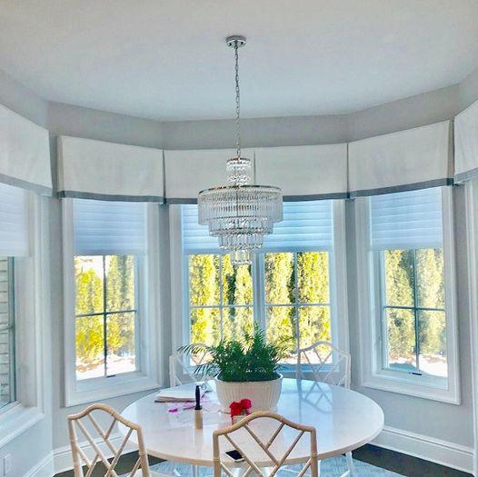 Bay & Bow windows can be the most challenging windows to cover but we have tons of great options from blinds, shades, shutters & custom drapery!