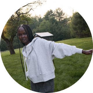 woman wearing hoodie