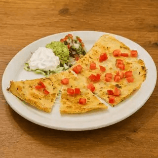 Kids Cheese Quesadilla, Rice, & Beans