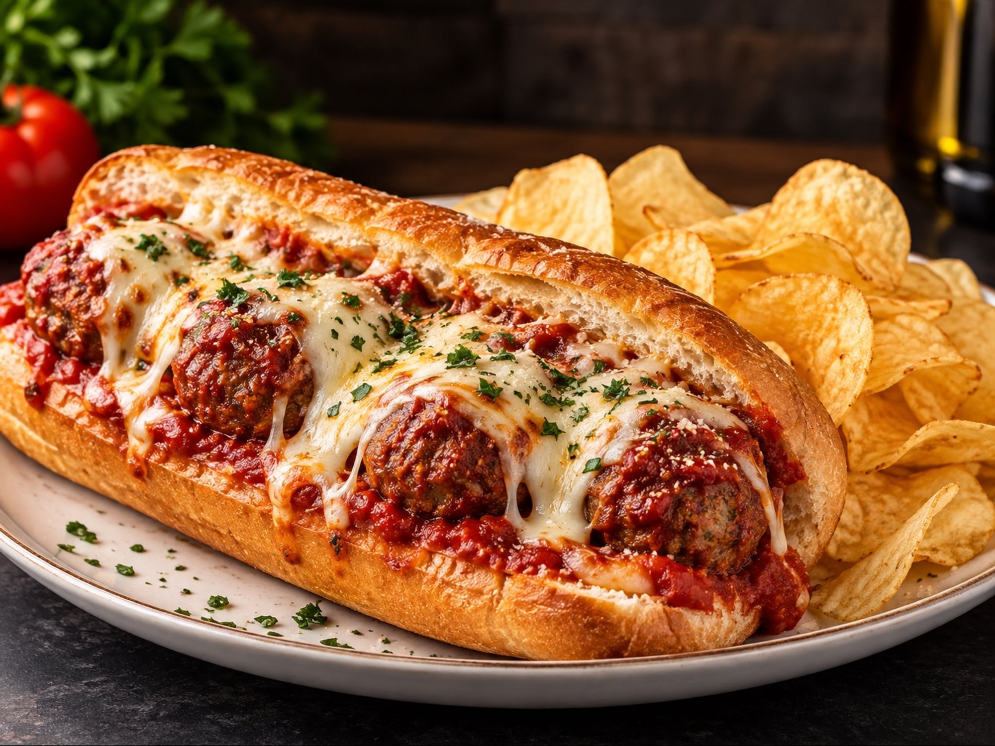 MEATBALL PARMIGIANA HOAGIE
