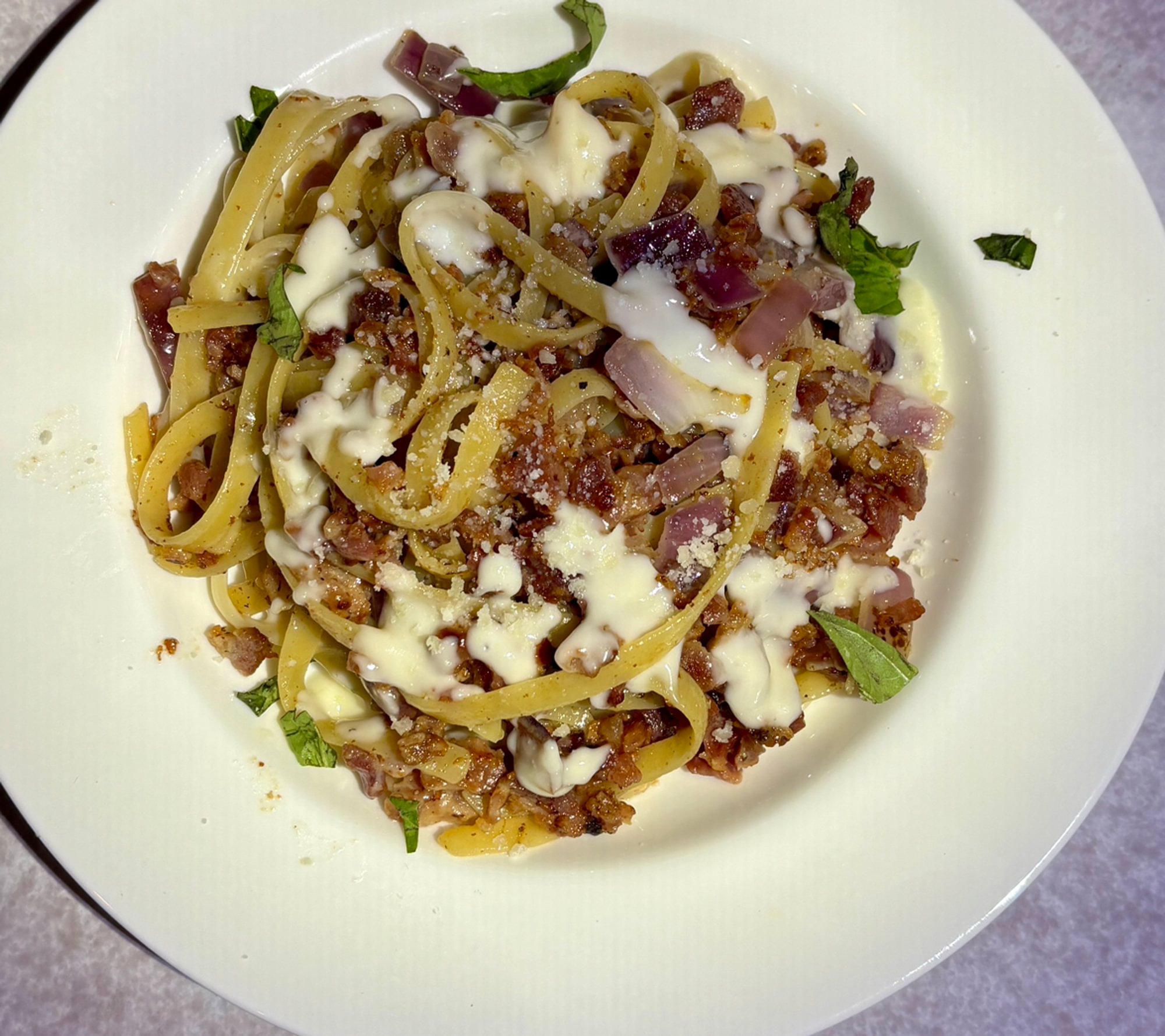 Creamy Bacon Alfredo