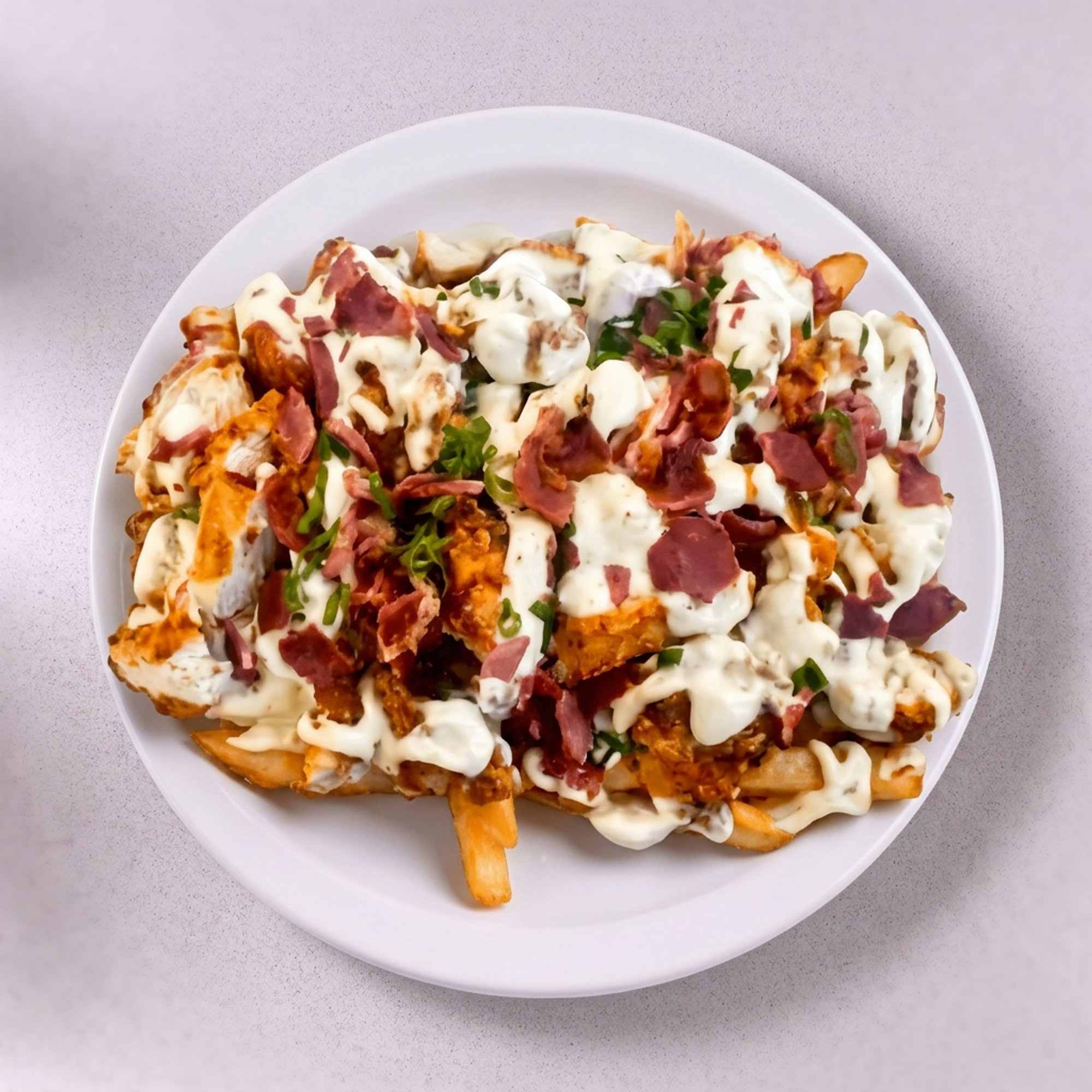 Bacon Ranch Loaded Chicken Fries