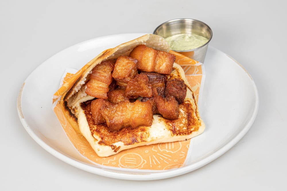 Pork Belly Arepa