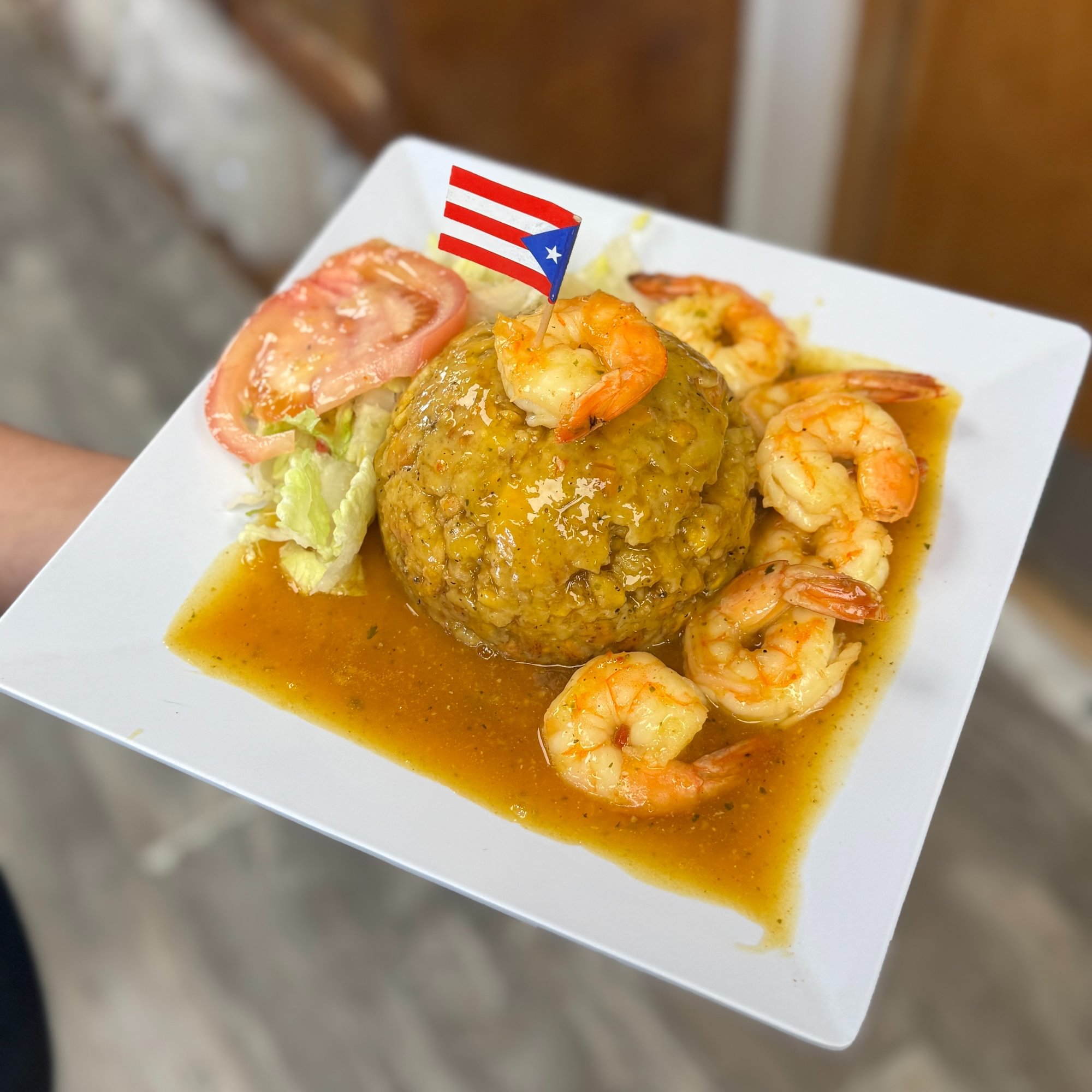 Mofongo Con Camarones