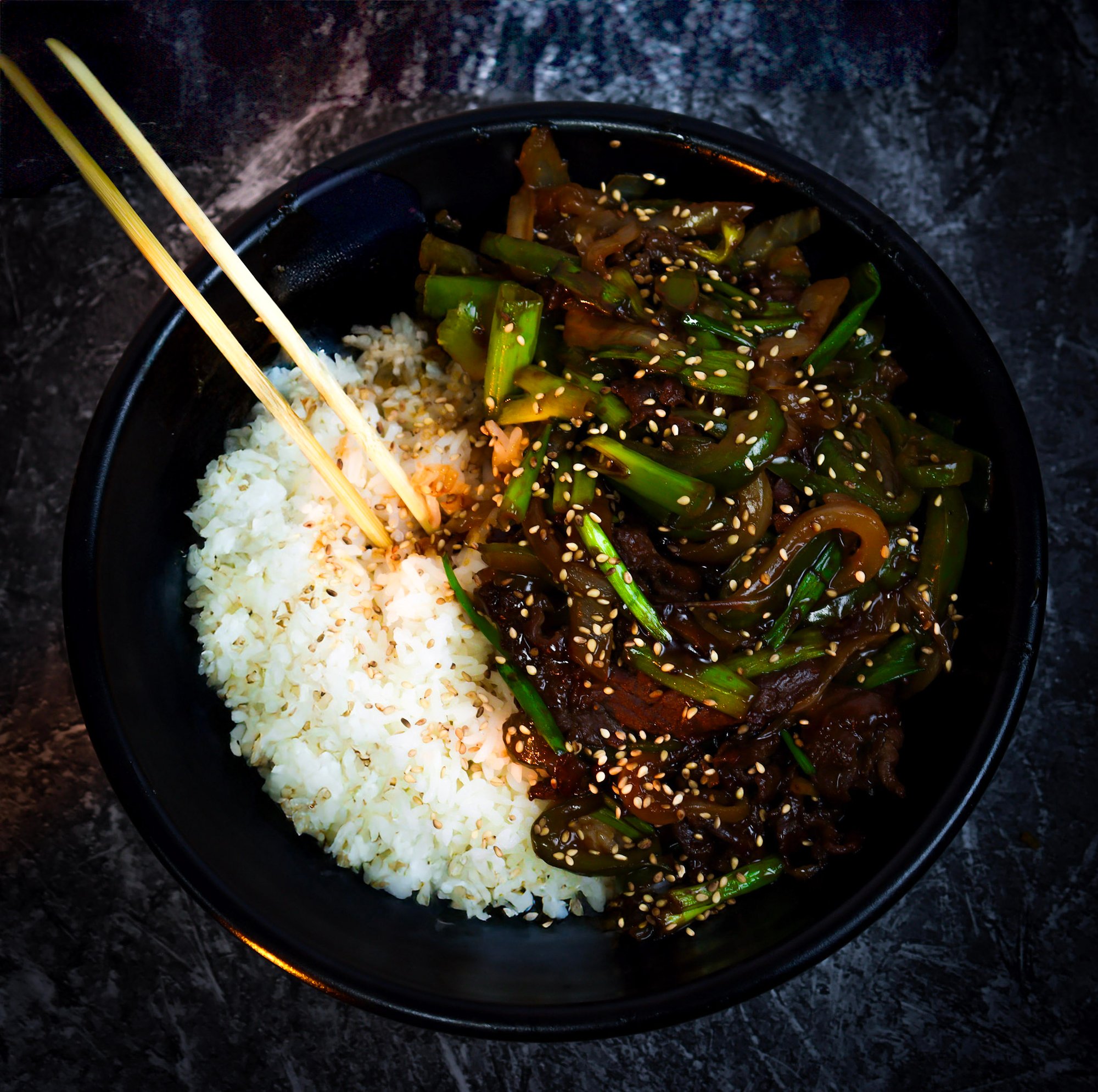 Mongolian Beef Bowl LS