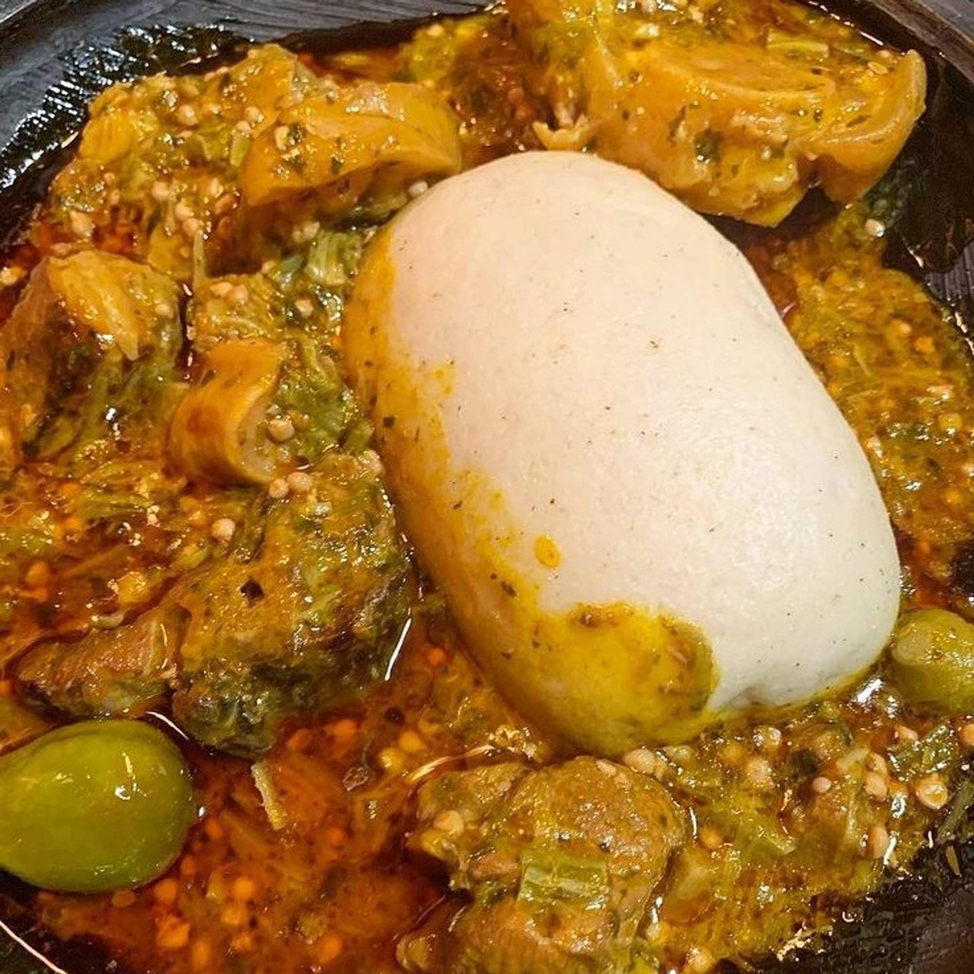 Banku with Okro Soup
