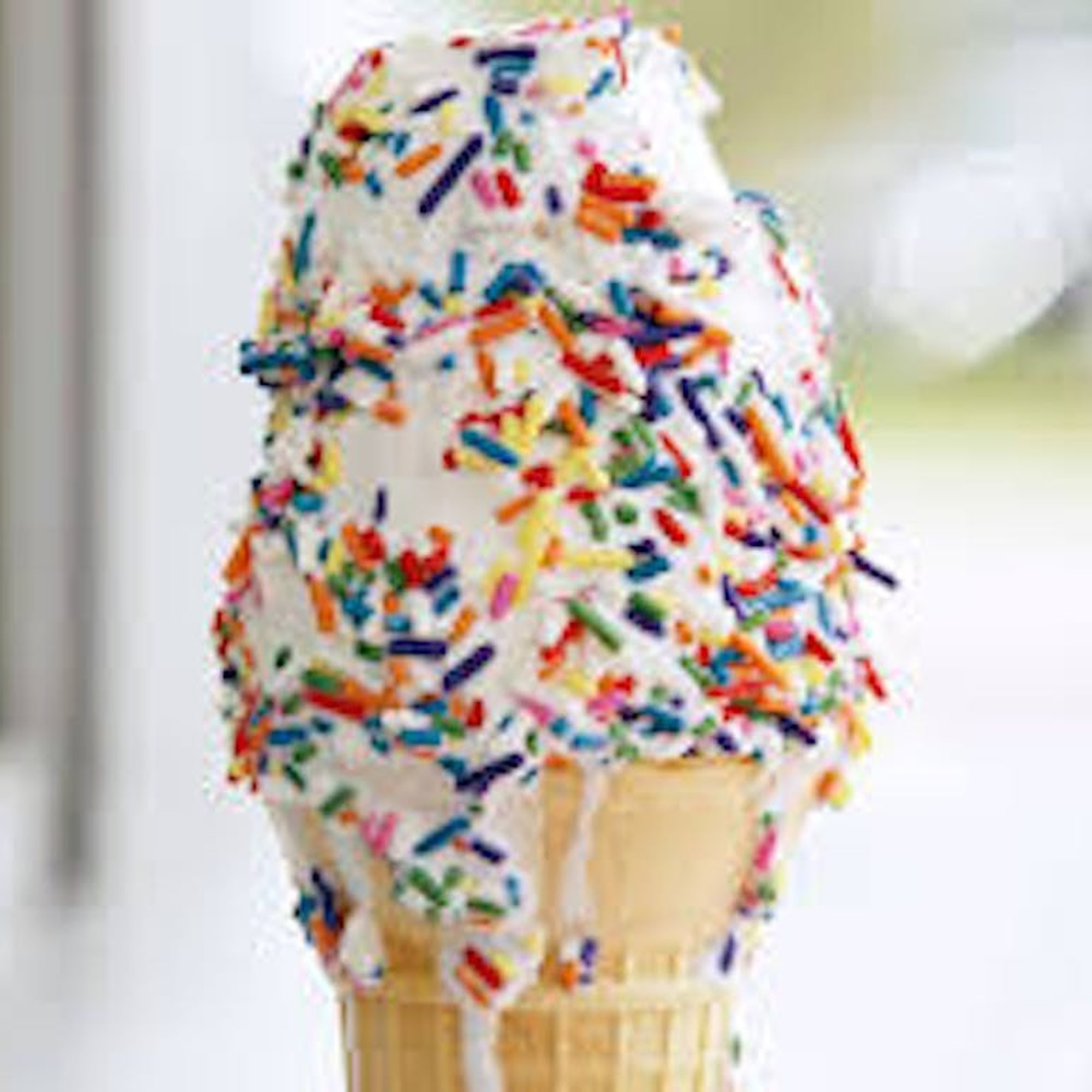 Sprinkle Vanilla Cone