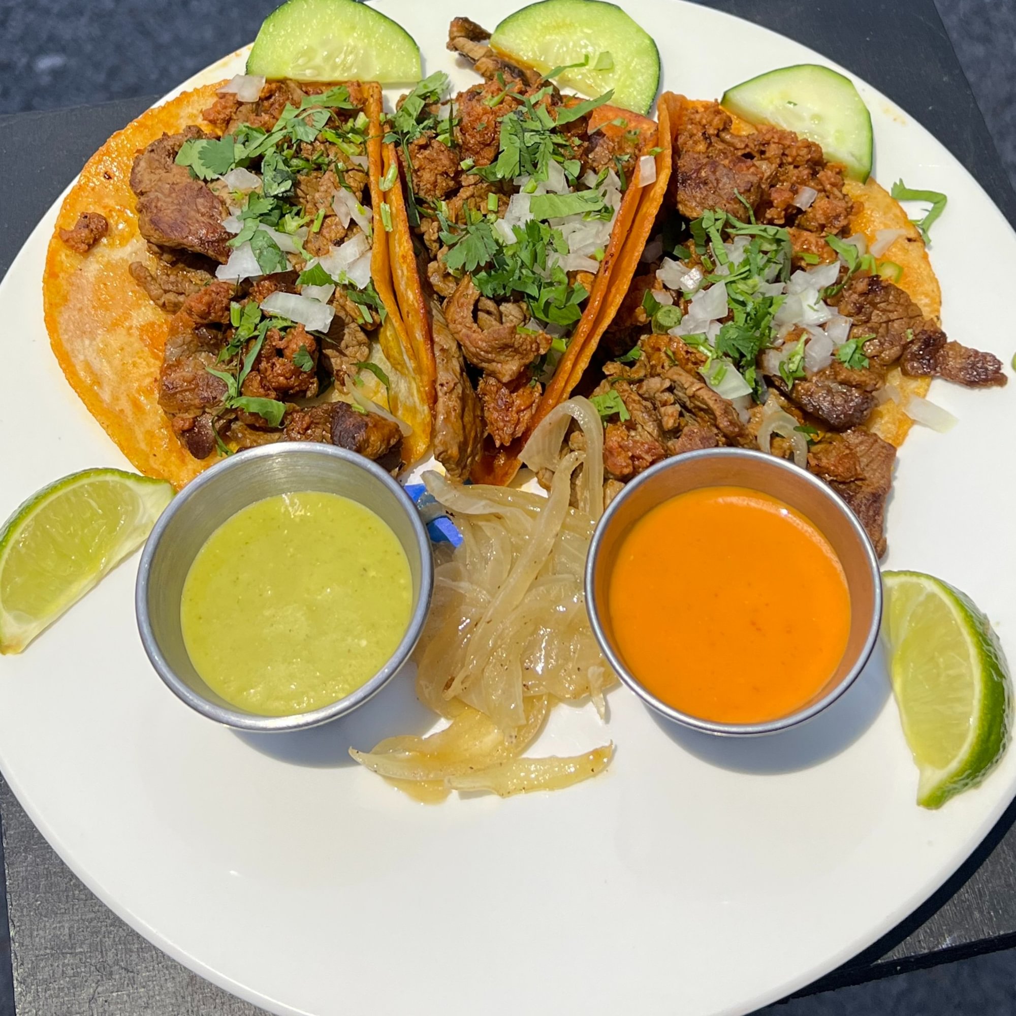 (3) Tacos Carne Asada