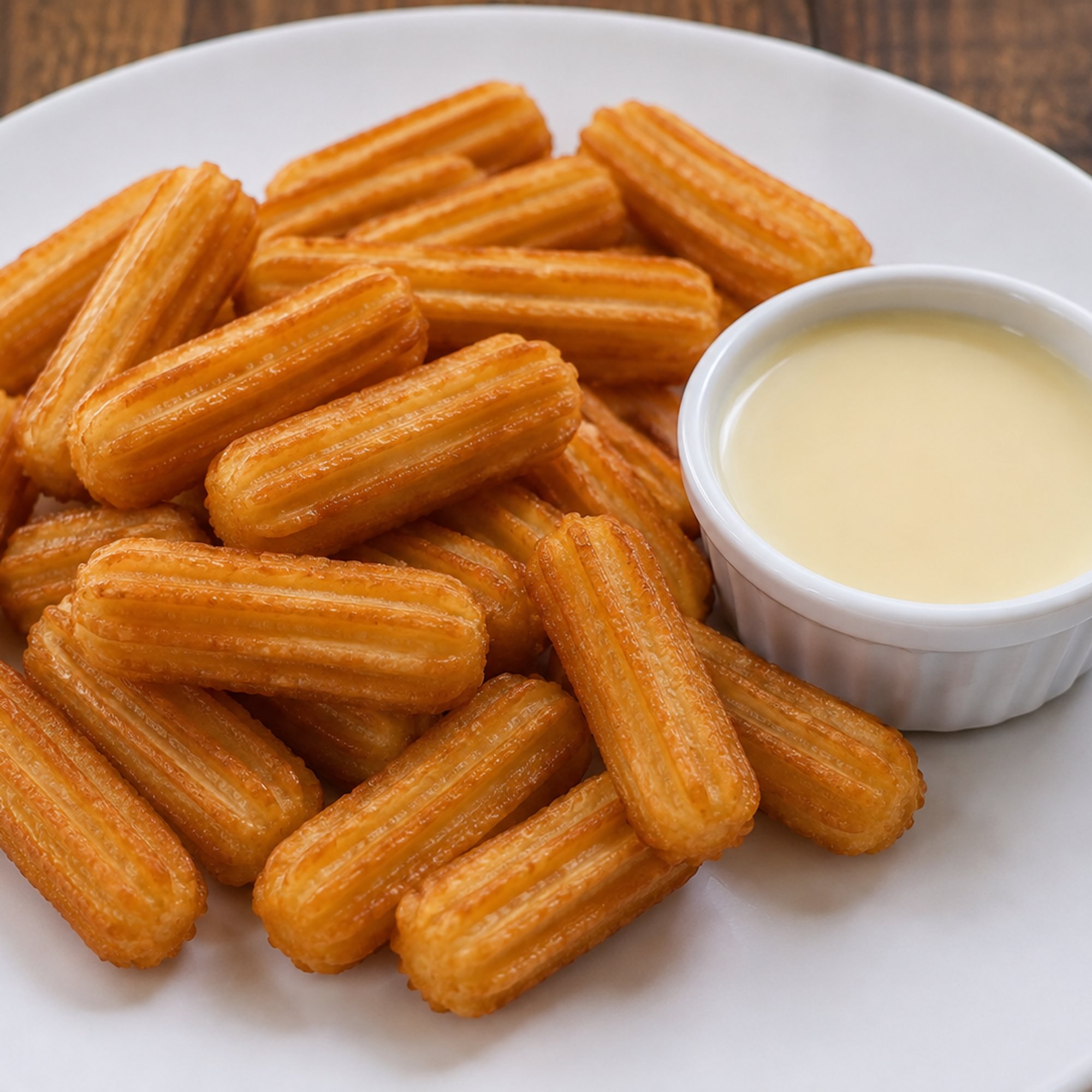 Churros With Condensed Milk 🍯