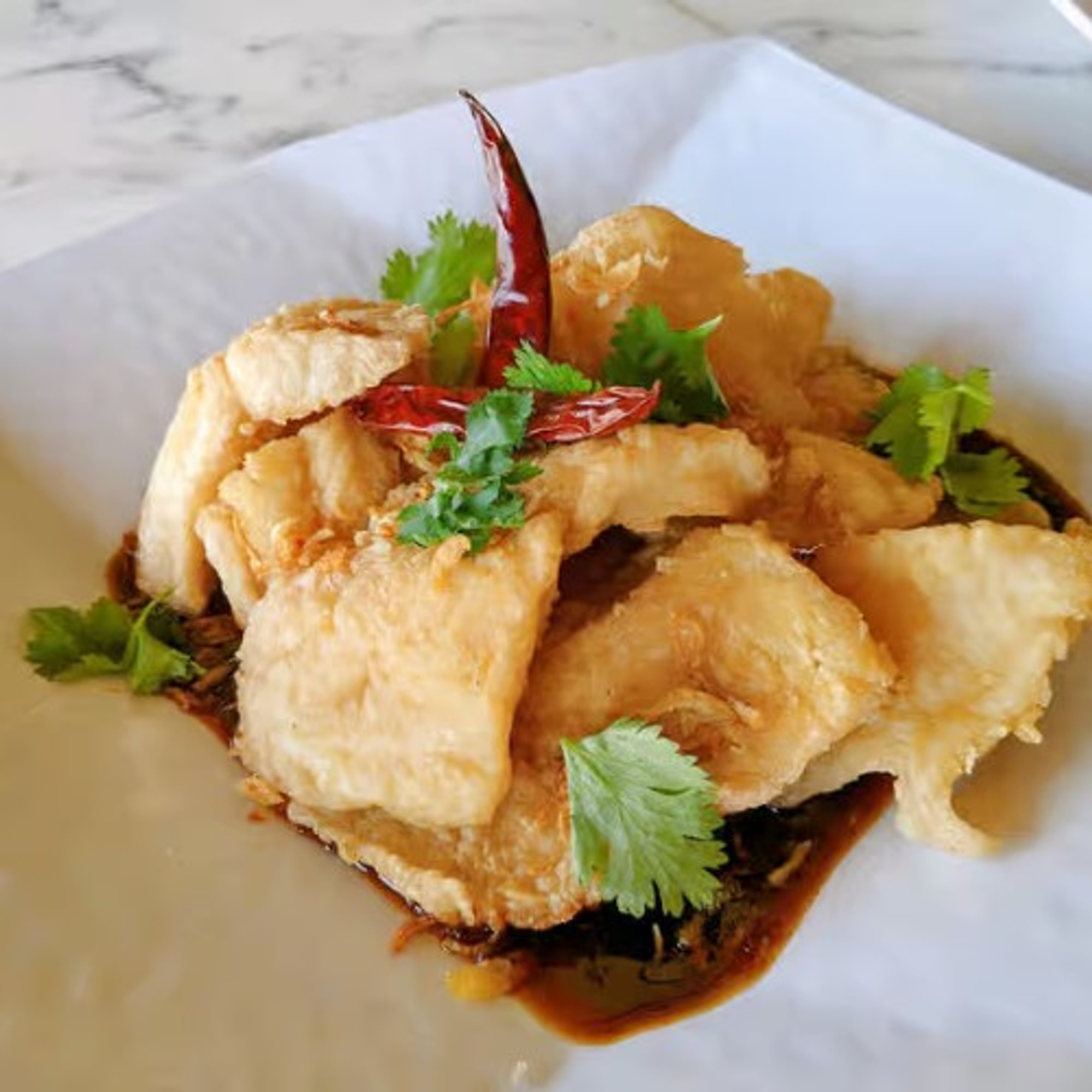 Pla Tod Tamarind or Shrimp