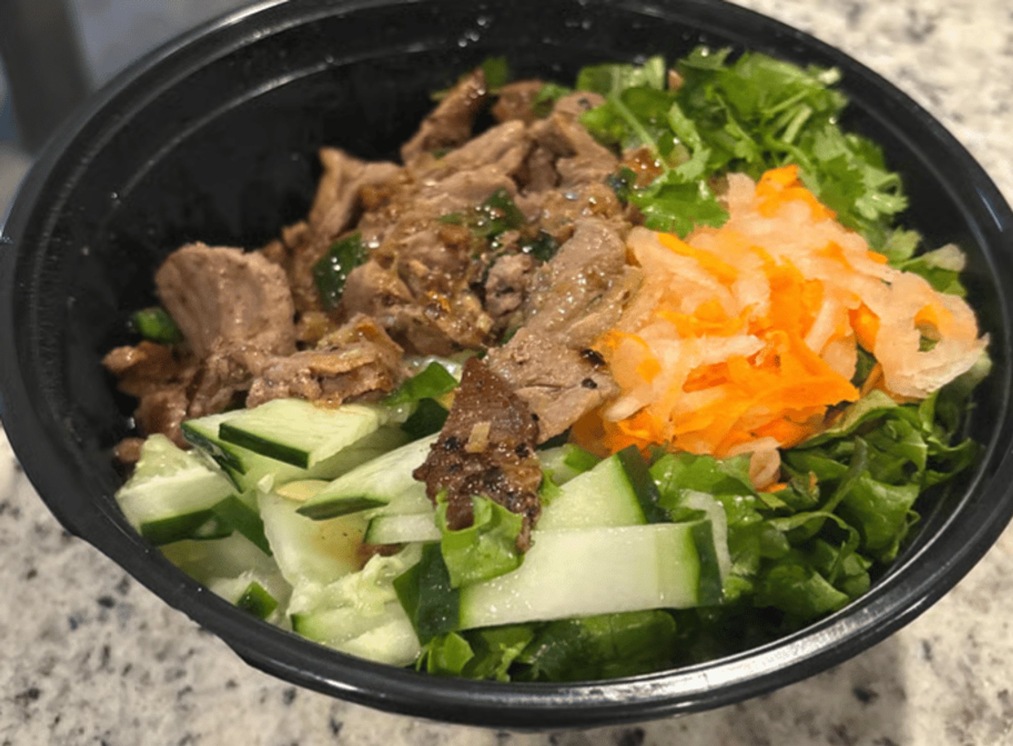 Lemongrass Beef Lettuce Bowl