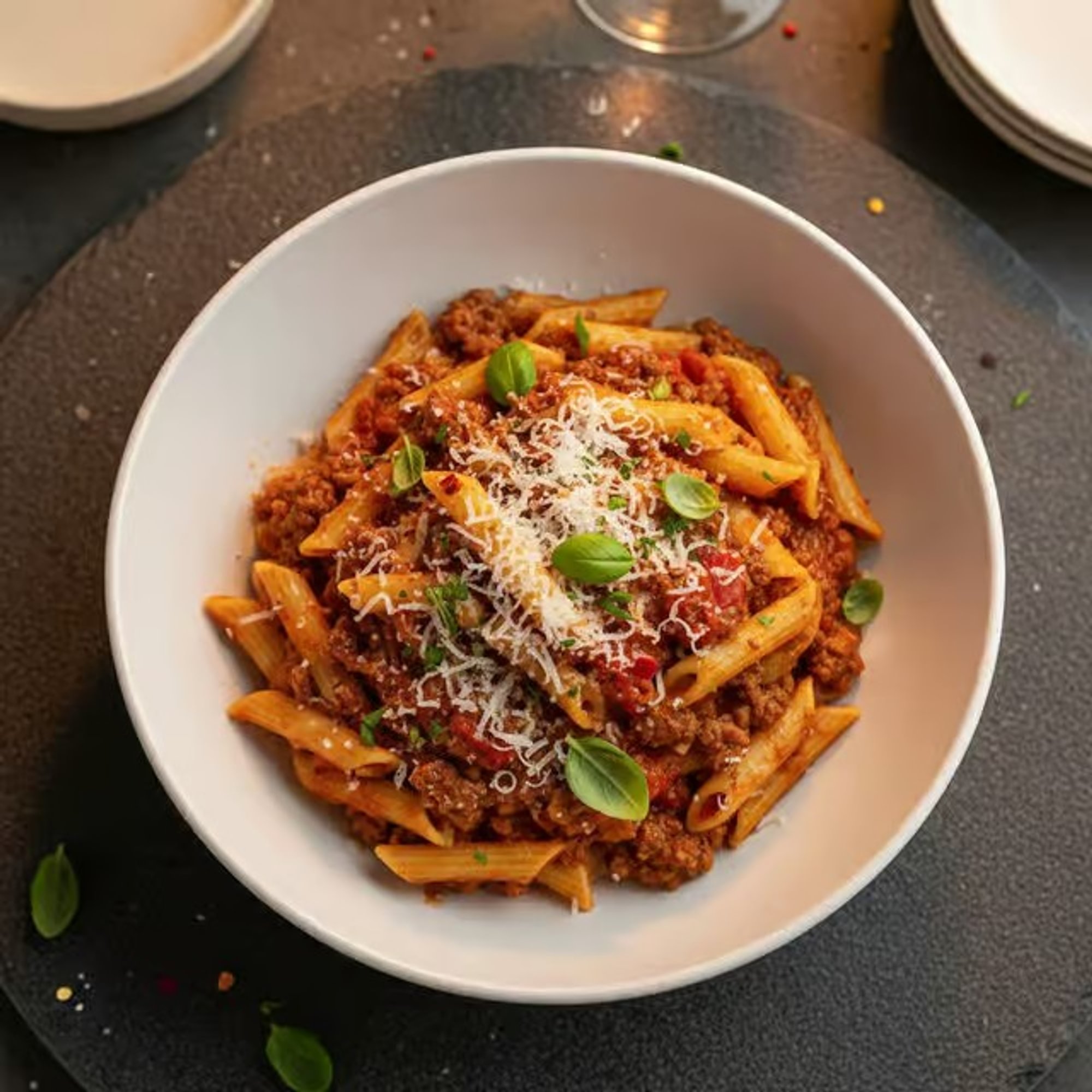Ziti with Meat Sauce