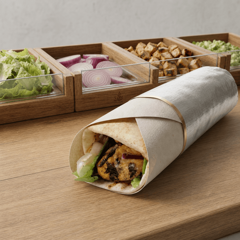 Grilled Salmon Pita Wrap