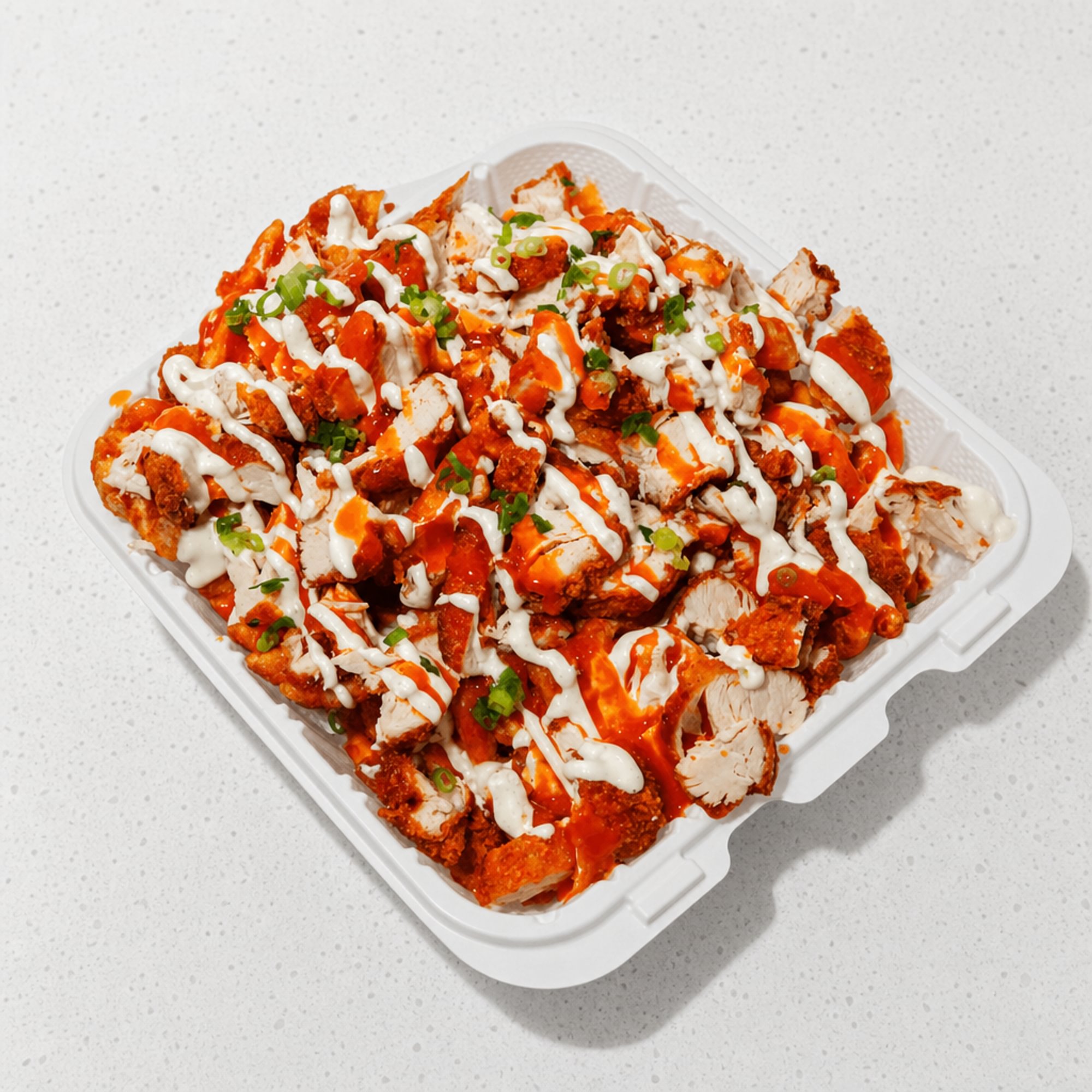 Buffalo Ranch Loaded Chicken Fries