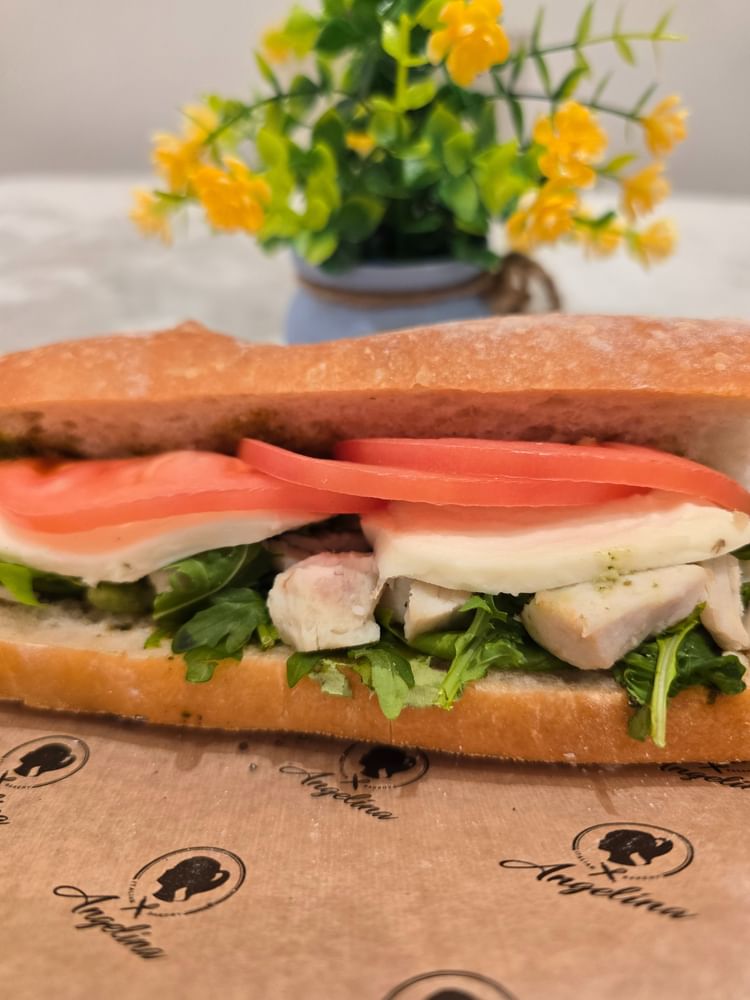 Chicken Pesto Baguette Sandwich