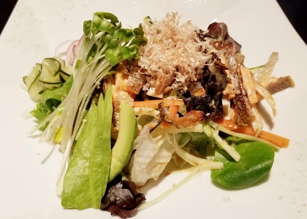 Salmon Skin Salad