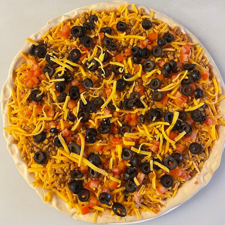 Miner's Taco Pizza